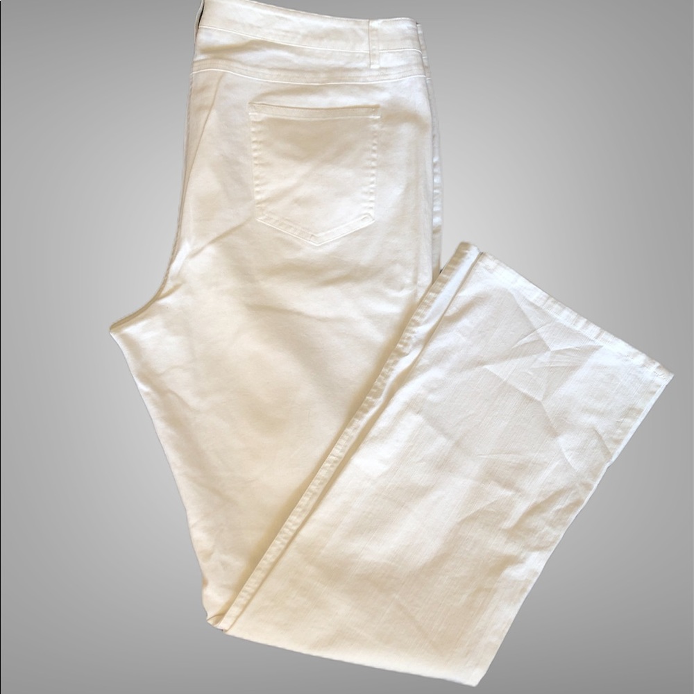 Plus size stretch cotton pants